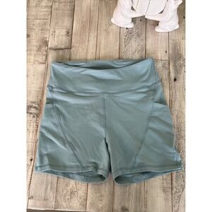 LululemonFast and Free High-Rise Biker ShortsTeal Green Nulux RunningSmall Size4